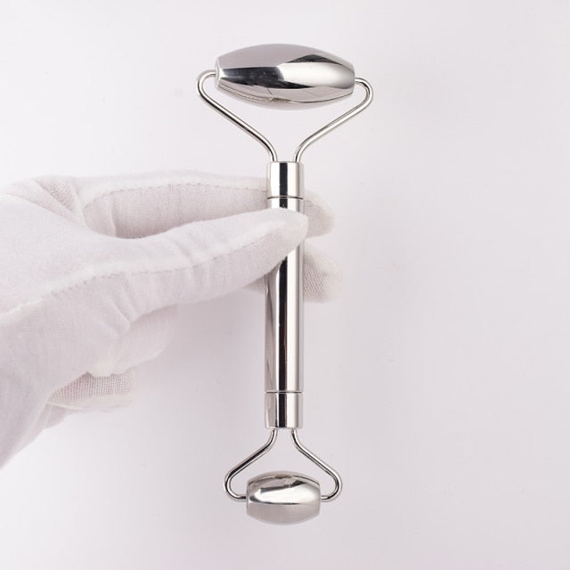 Stainless Steel Facial Roller Gua Sha Tool Set