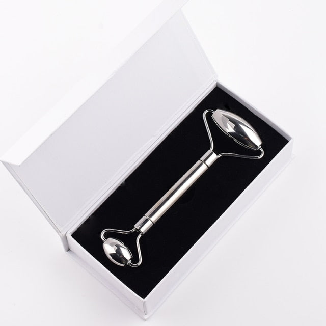 Stainless Steel Facial Roller Gua Sha Tool Set
