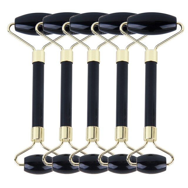 5 pieces Facial Massager Rose Quartz Roller Jade