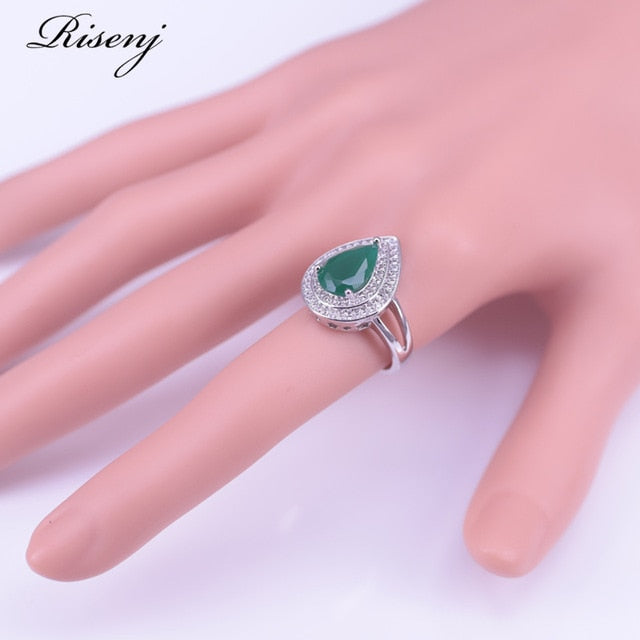 Malay Jade 925 SilverJjewelry Set
