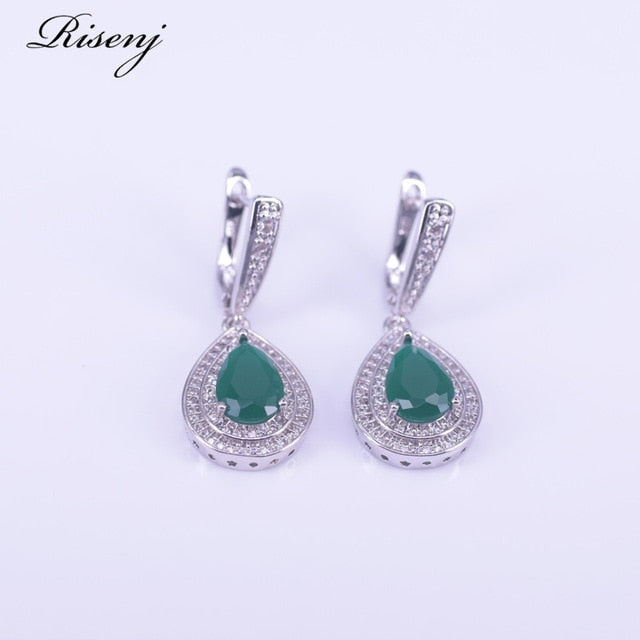 Malay Jade 925 SilverJjewelry Set
