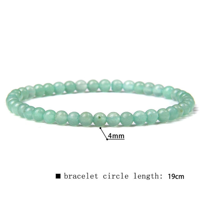 Green Blue Mini Beads Bracelet Cat Eye Jades