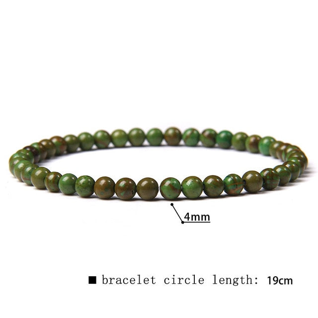 Green Blue Mini Beads Bracelet Cat Eye Jades