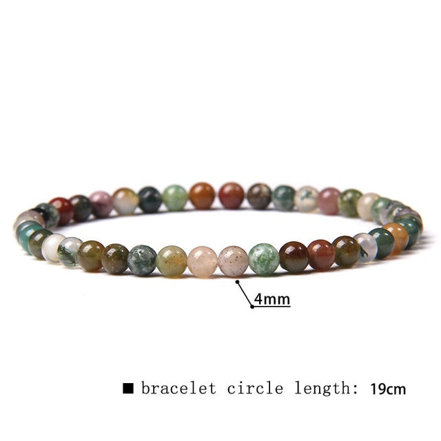 Green Blue Mini Beads Bracelet Cat Eye Jades