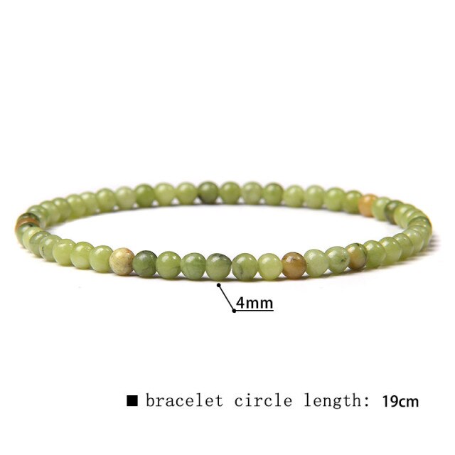 Green Blue Mini Beads Bracelet Cat Eye Jades