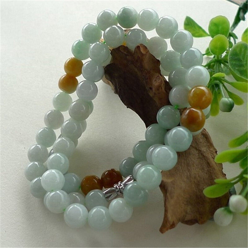 Natural Myanmar Emerald Bracelets Luck Amulet