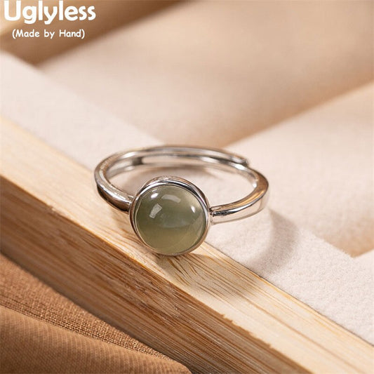 Minimalism Perfect Round Gemstone Rings