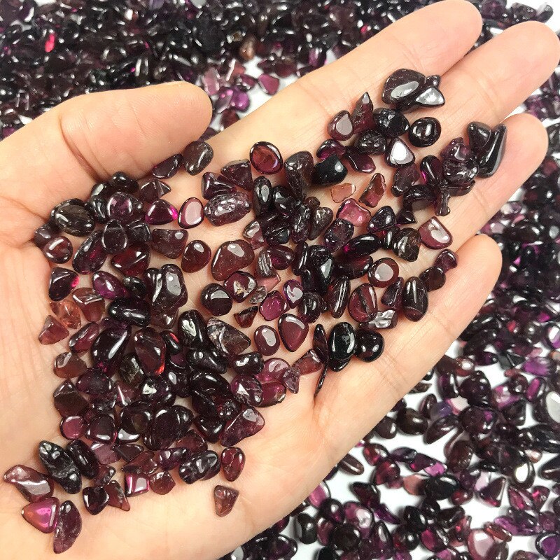 Natural Garnet Quartz Crystal Polished Stone Rock