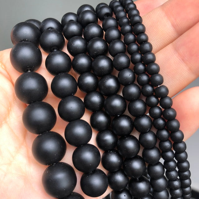 Natural Matte Frosted Jades Quartz Stone Round