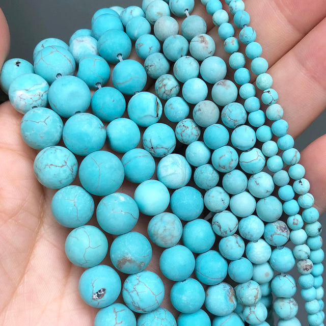 Natural Matte Frosted Jades Quartz Stone Round