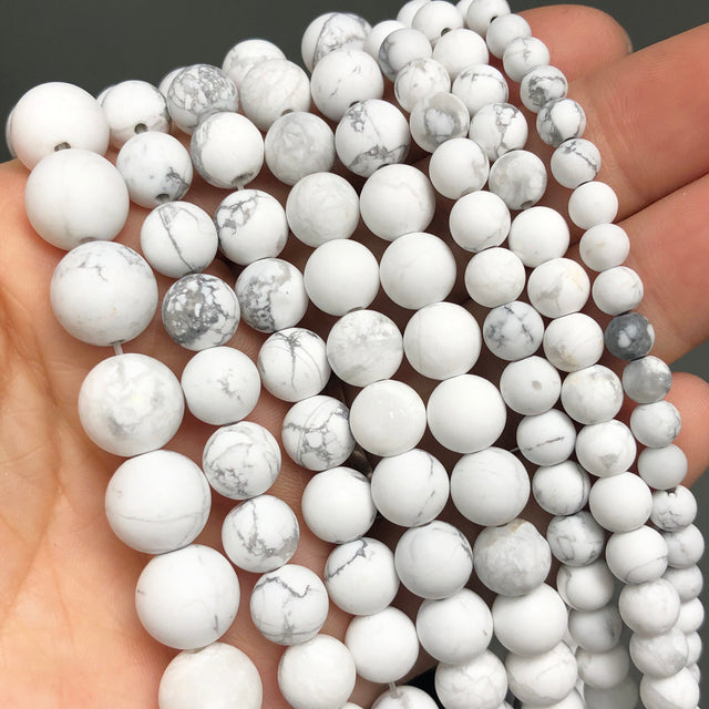 Natural Matte Frosted Jades Quartz Stone Round
