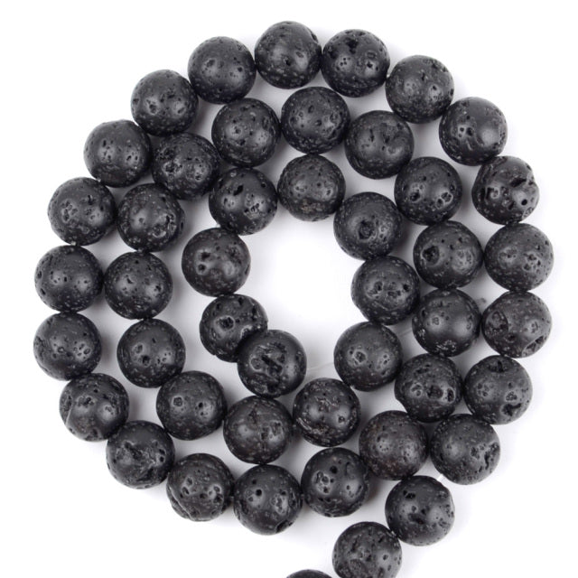 Natural Matte Frosted Stone Round Bead