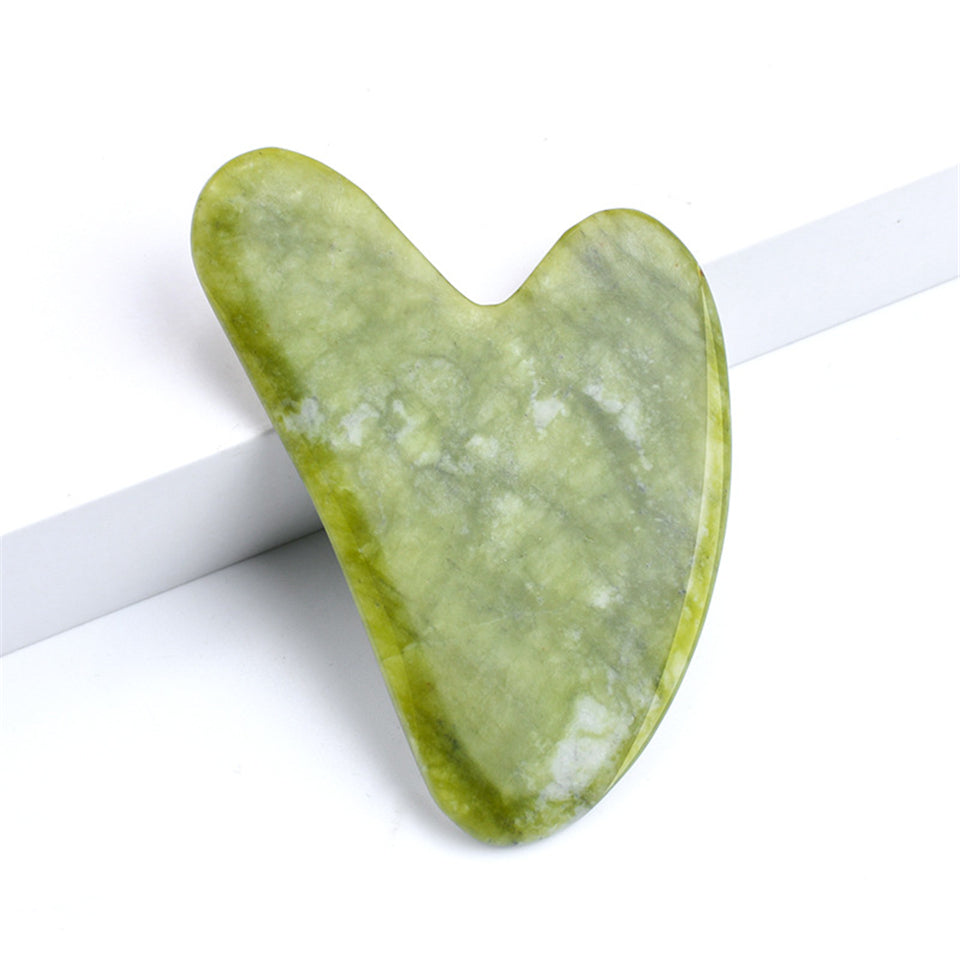 Natural Jade Stone Plate Face Massager Scrapers