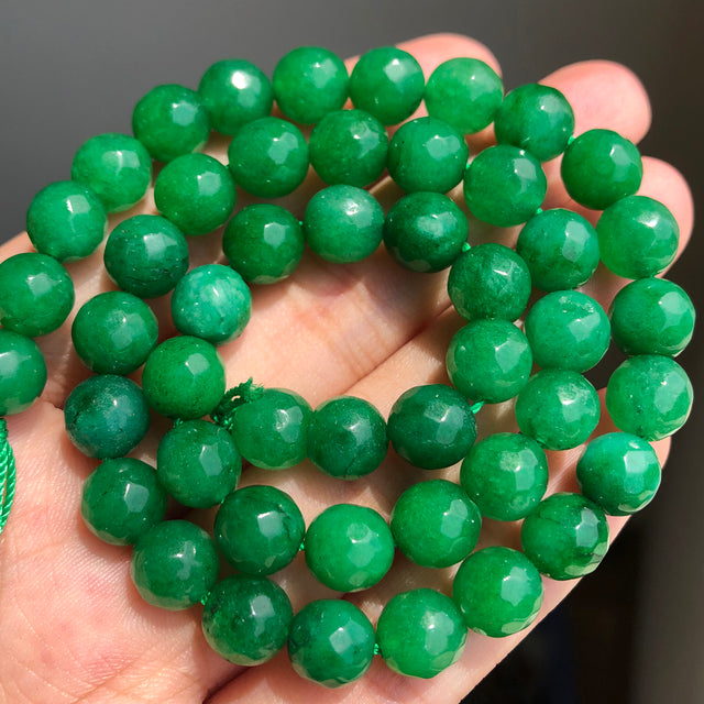 Natural Faceted Light Blue Jades Chalcedony Stone