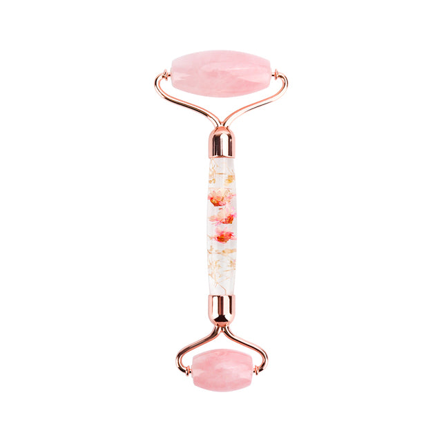 Mute Rose Quartz Facial Roller Jade