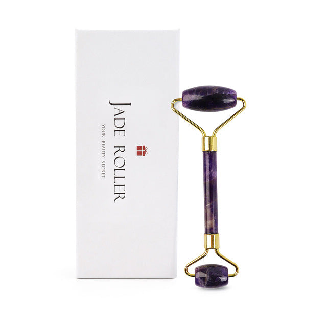 Mute Rose Quartz Facial Roller Jade