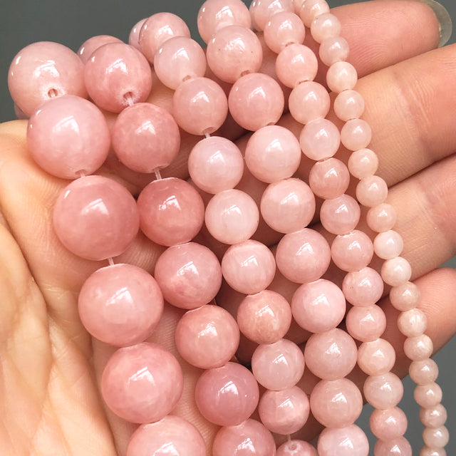 Natural Stone Dark Blue Chalcedony Jades Beads