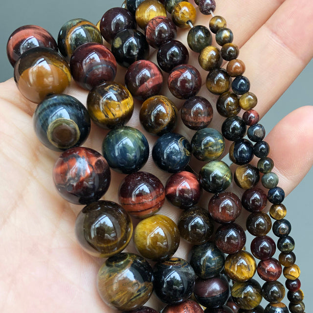 Natural Stone Dark Blue Chalcedony Jades Beads