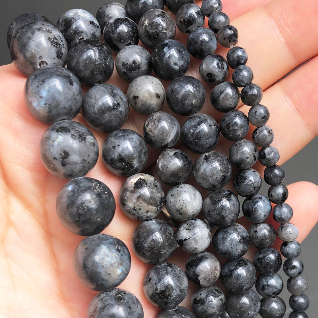 Natural Stone Dark Blue Chalcedony Jades Beads