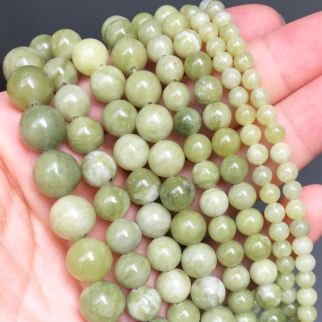 Natural Stone Dark Blue Chalcedony Jades Beads