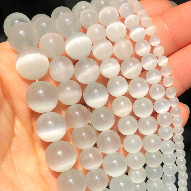 Natural Stone Dark Blue Chalcedony Jades Beads