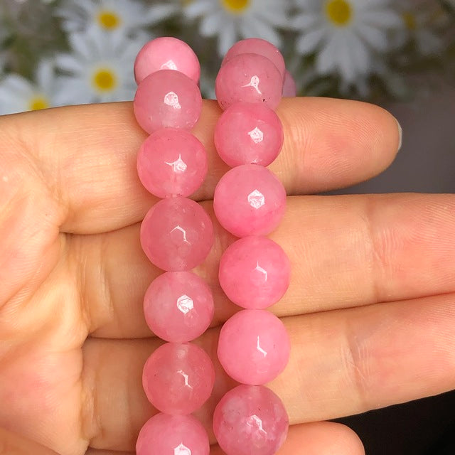 Dark Green Chalcedony Jades Stone Bracelet