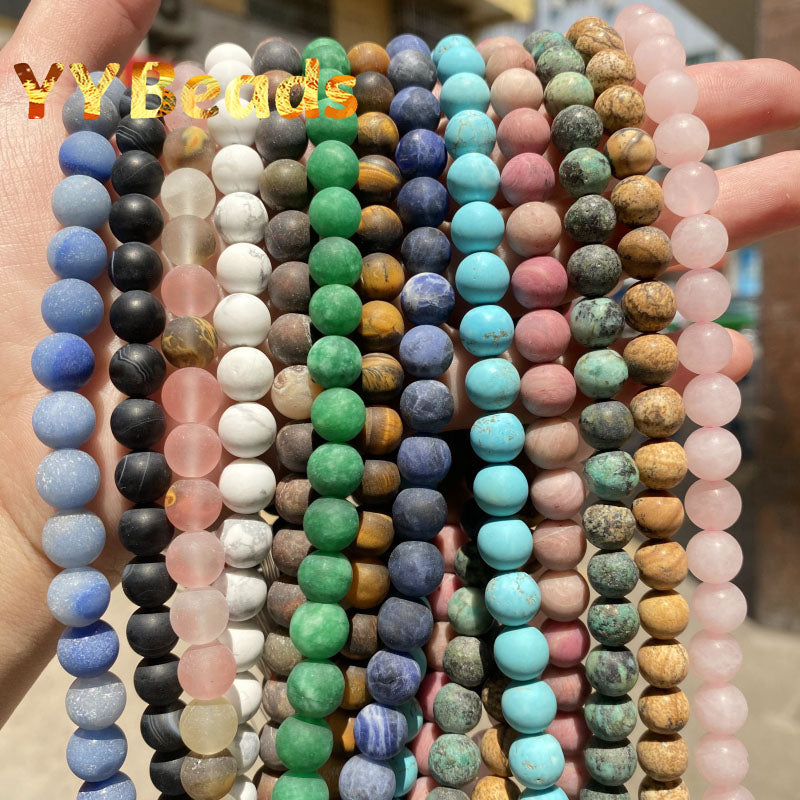 Matte Turquoises Jades Charms Minerals Beads