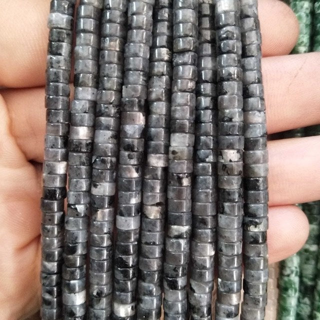 Natural Stone Spacer Rondelle Beads Charm DIY Bracelet