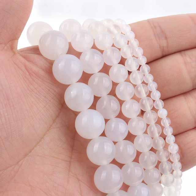 Natural White Stone Beads Howlite Crystal Pearl