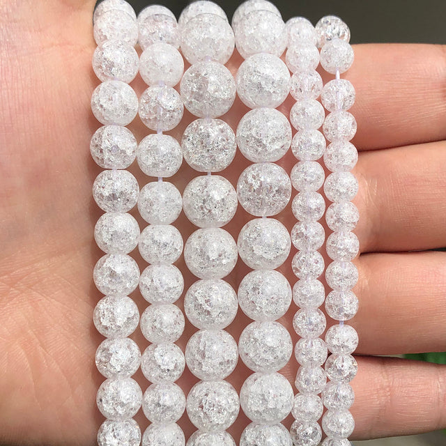 Natural White Stone Beads Howlite Crystal Pearl