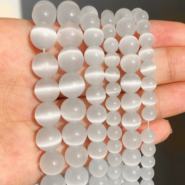 Natural White Stone Beads Howlite Crystal Pearl