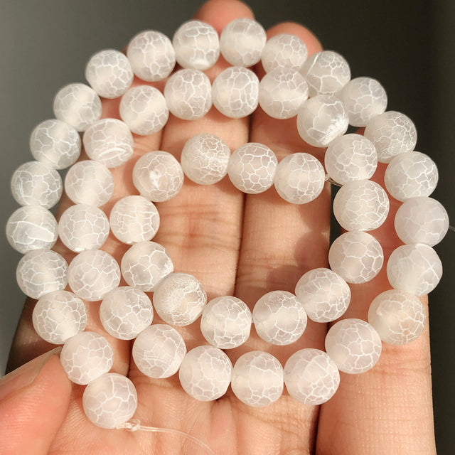 Natural White Stone Beads Howlite Crystal Pearl