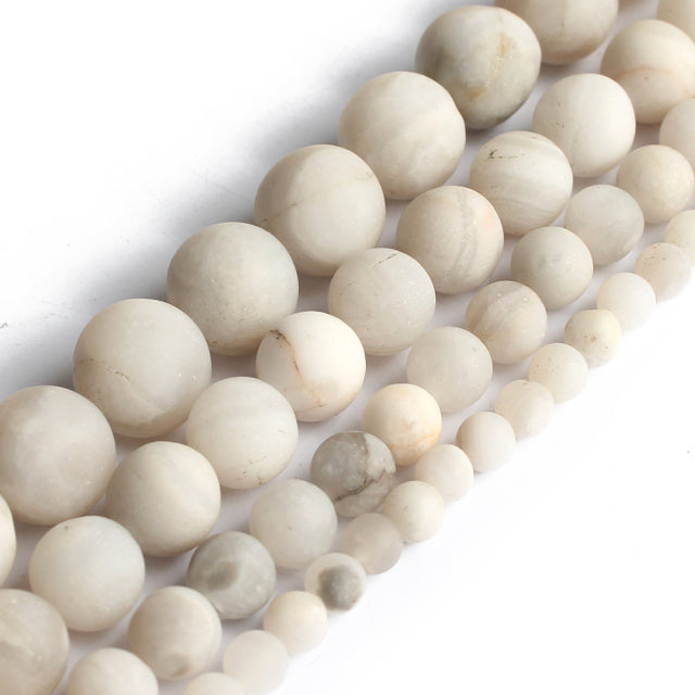 Natural White Stone Beads Howlite Crystal Pearl