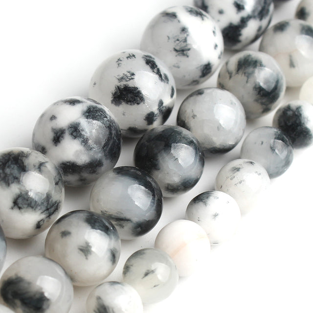 Natural White Stone Beads Howlite Crystal Pearl