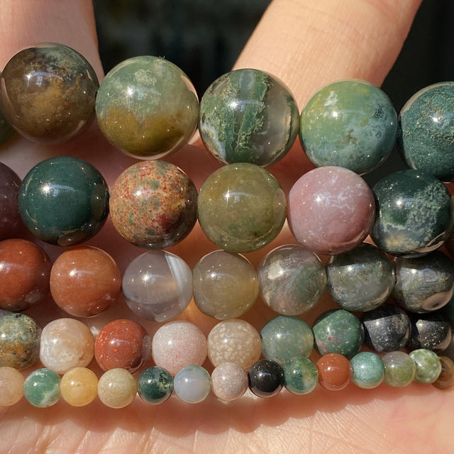 Jades Round Beads for Jewelry Making Diy