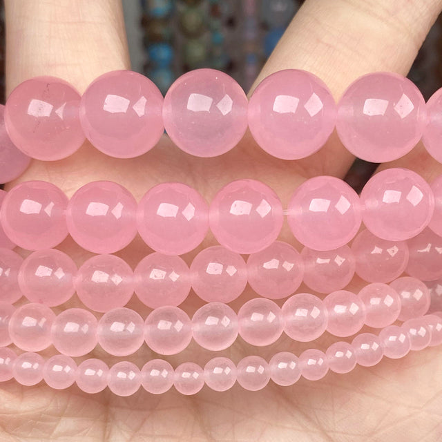 Jades Round Beads for Jewelry Making Diy