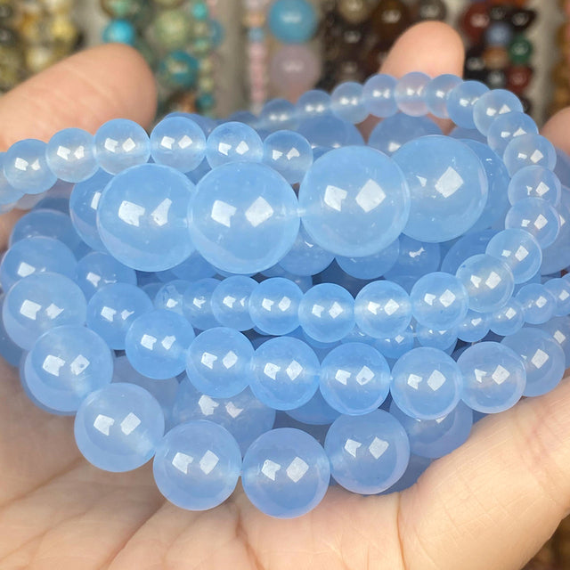 Jades Round Beads for Jewelry Making Diy