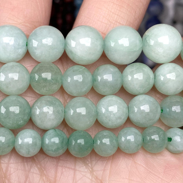 Jades Round Beads for Jewelry Making Diy