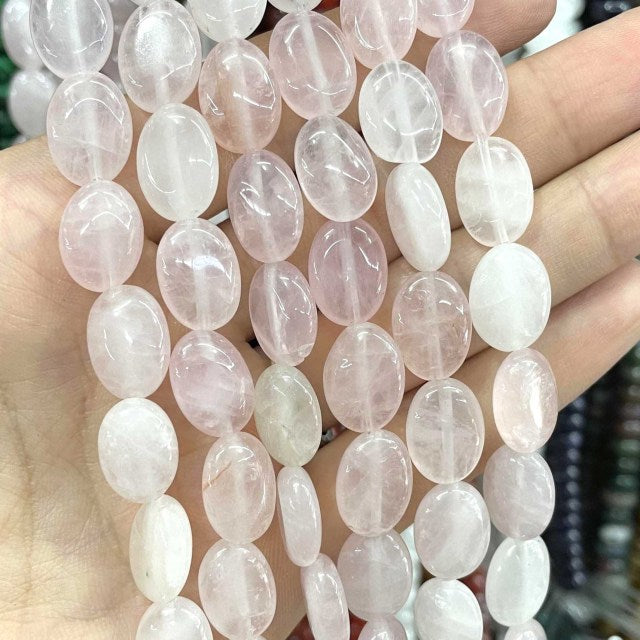 Natural Stone Oval Shape Agates Beads
