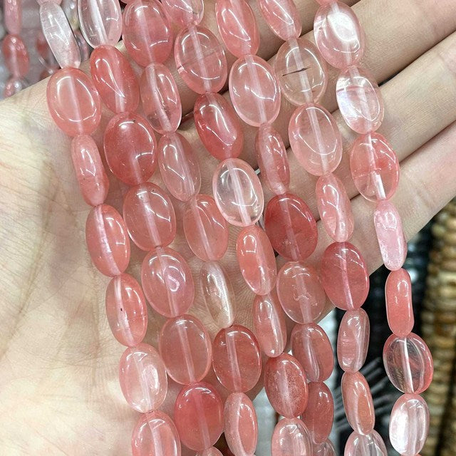 Natural Stone Oval Shape Agates Beads