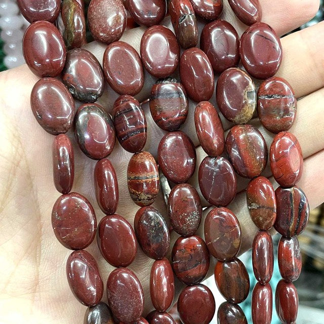 Natural Stone Oval Shape Agates Beads