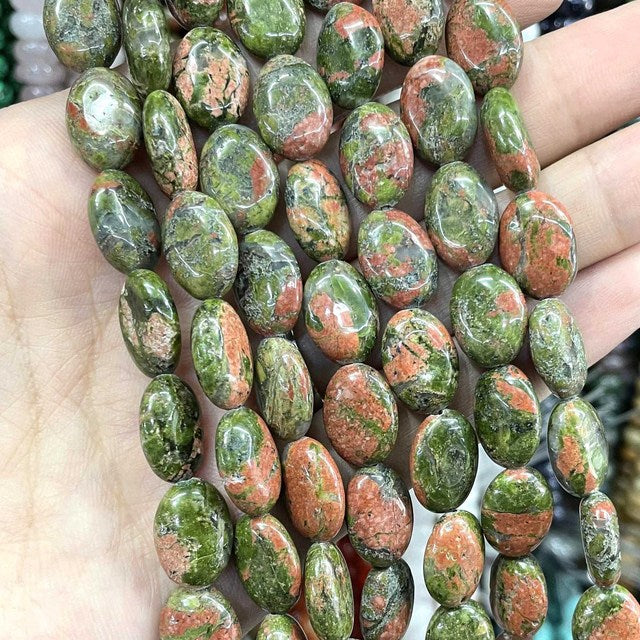 Natural Stone Oval Shape Agates Beads