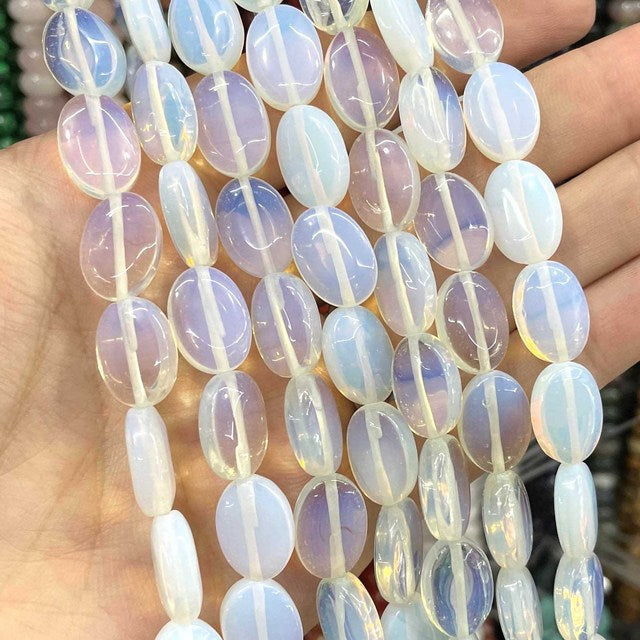 Natural Stone Oval Shape Agates Beads
