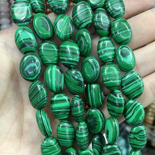 Natural Stone Oval Shape Agates Beads