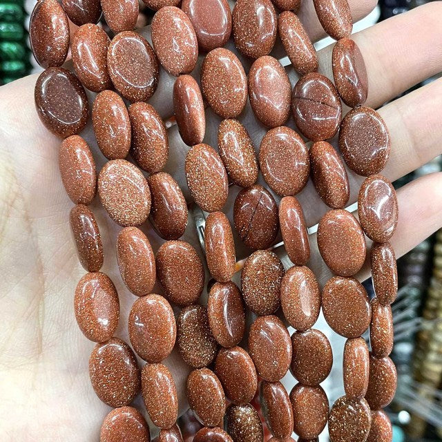 Natural Stone Oval Shape Agates Beads