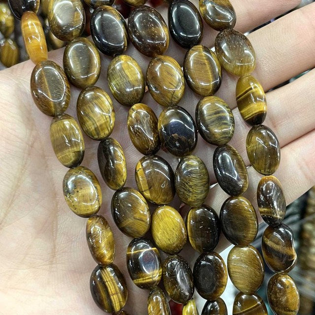 Natural Stone Oval Shape Agates Beads