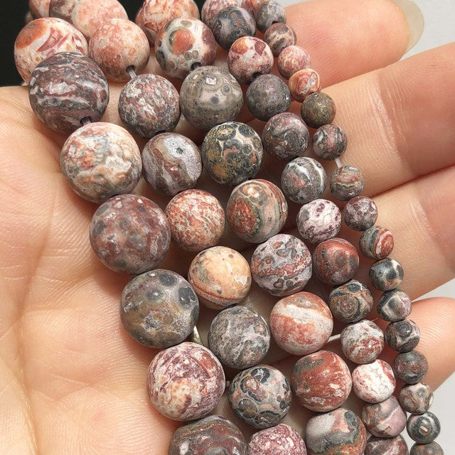 Natural Matte Frosted Jades Quartz Stone Round