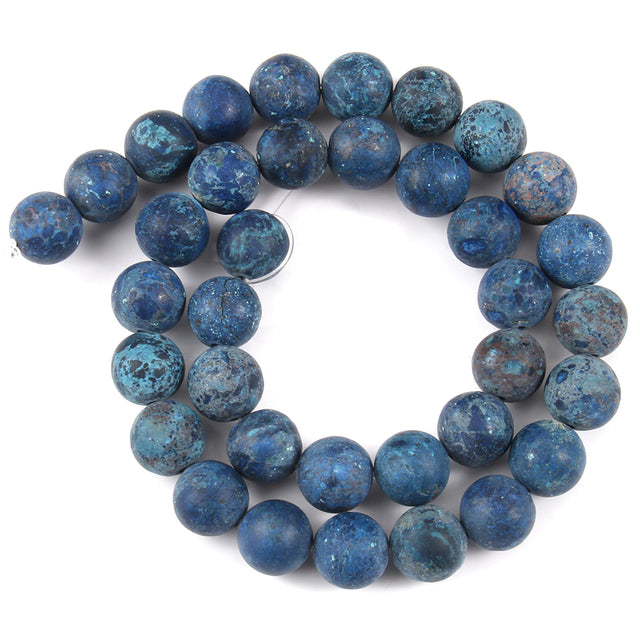 Natural Matte Frosted Jades Quartz Stone Round