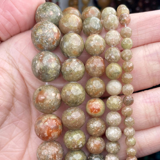 Natural Stone Round Beads for Jewelry