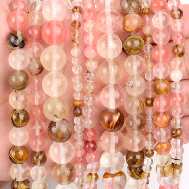 Natural Stone Round Beads for Jewelry